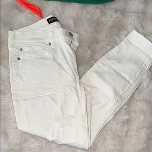 Express Women's Cream Skinny Jeans